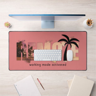 Remote Sunset Word Art Bureaumat