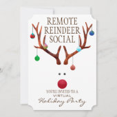 Remote/Virtual Holiday Party Kaart (Voorkant)