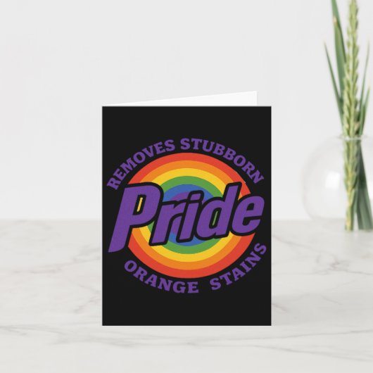 Remove Stubborn Orange Stains Resist Trump Pride M Kaart (Voorkant)