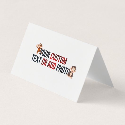 Remove This Design &Add Your Own Design Horizontal Visitekaartje (Voorkant)