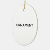 Remove This Text & Add Your Own Design Keramisch Ornament (Links)