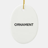 Remove This Text & Add Your Own Design Keramisch Ornament (Voorkant)