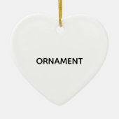 Remove This Text & Add Your Own Design Keramisch Ornament (Voorkant)