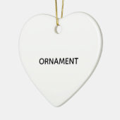 Remove This Text & Add Your Own Design Keramisch Ornament (Links)