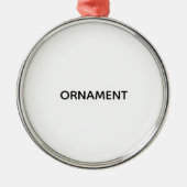 Remove This Text & Add Your Own Design Metalen Ornament (Voorkant)
