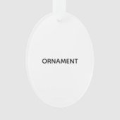 Remove This Text & Add Your Own Design Ornament (voorkant)