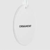 Remove This Text & Add Your Own Design Ornament (voorkant)