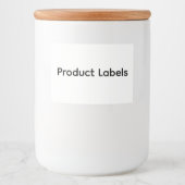 Remove This Text & Add Your Own Design Voedselcontainer Etiket (Voorkant)