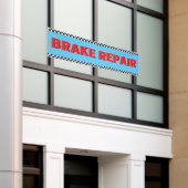 Remparatur Autowerkplaats Groot Blauw Spandoek (Buitenkant Gebouw)