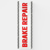 Remparatur Autowerkplaats Groot Wit Spandoek (Verticaal)