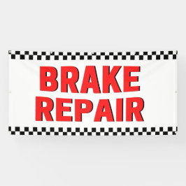 Remreparatie automobielwinkel — witte grote banner