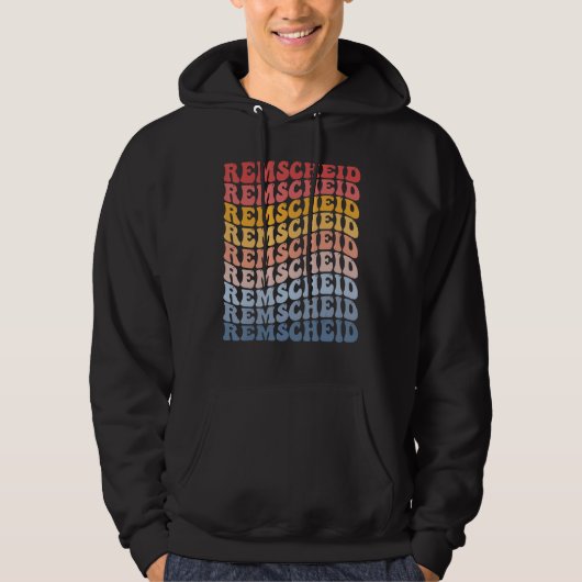Remscheid City Groovy Retro Hoodie (Voorkant)