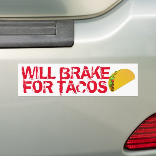Remt Tacos Fun Bumpersticker (Op auto)