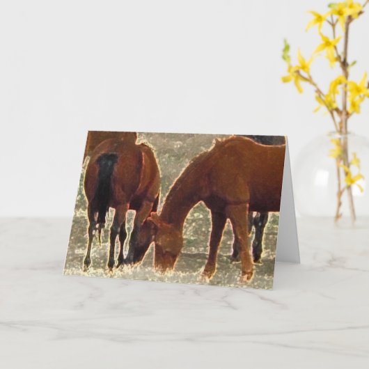 Remuda Herd Vrienden in de Hemel Kaart (Gele Bloem)