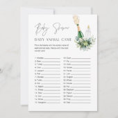 REMY Baby Animal Minimalistisch Baby shower spel Kaart (Voorkant)