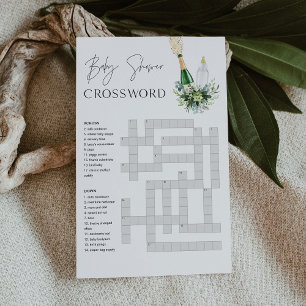 REMY Baby shower Crossword Spel - Poppin Flessen