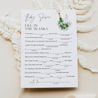 REMY Baby shower Libs Fill in de Blank Game 5x7