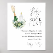 REMY Baby Sock Hunt Baby shower spel Poster (Voorkant)