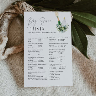REMY Baby Trivia Baby shower Spel - Poppin Flessen