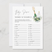 REMY Baby Word Scramble Baby shower Game Kaart (Voorkant)