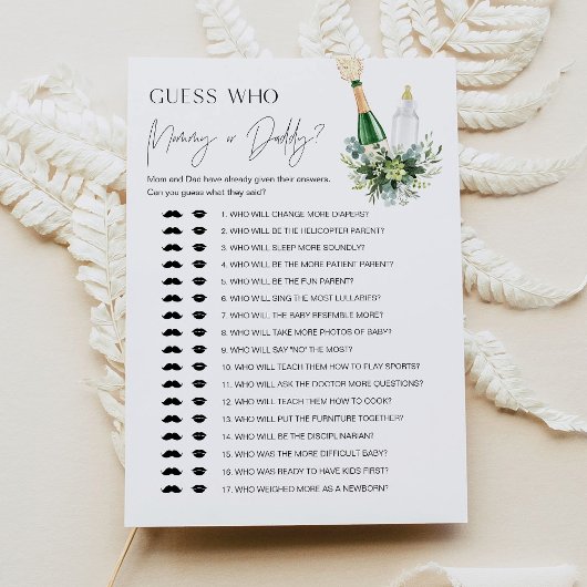 REMY die zei het mama of papa Baby spel Kaart