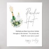 REMY Fopspeen Hunt Baby shower Spel Sign Poster (Voorkant)