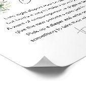 REMY Late Night Luiers Baby shower teken Poster (Hoek)