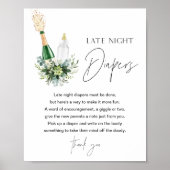 REMY Late Night Luiers Baby shower teken Poster (Voorkant)