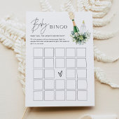 REMY Minimalistisch Baby shower Bingo Game Kaart