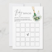 REMY Minimalistisch Baby shower Bingo Game Kaart (Voorkant)