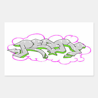 Remy Naam Graffiti Rechthoekige Sticker
