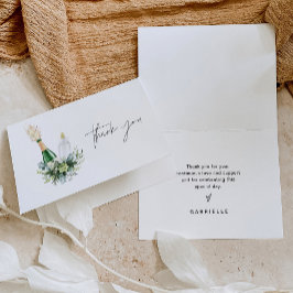 Remy Poppin Flessen Baby shower Bedankkaart