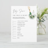 REMY Raad de prijs Baby shower Game kaart (Staand voorkant)