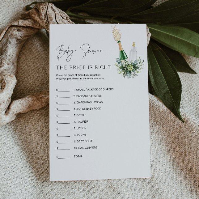 REMY Raad de prijs Baby shower Game kaart (Creator heeft geüpload)