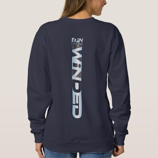 Ren Als De Wind | Dames Sweatshirt (Achterkant)
