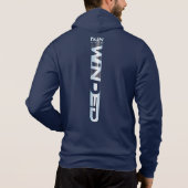 Ren Als De Wind | Heren full-zip hoodie (Achterkant)