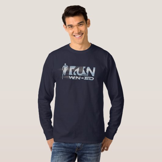 Ren Als De Wind | Heren Lange Mouwen T-shirt (Voorkant volledig)