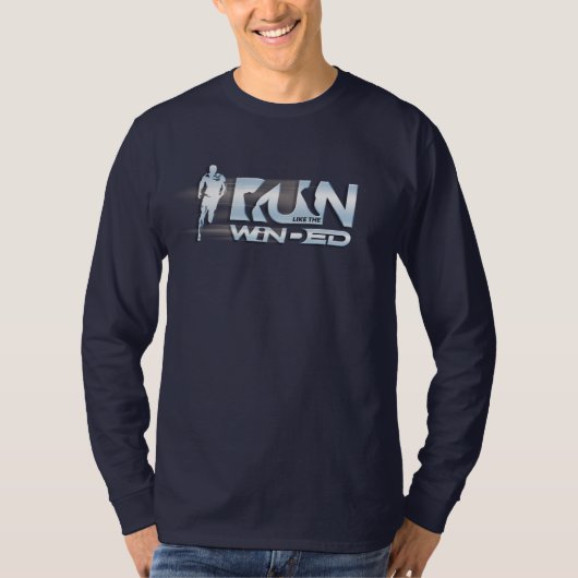 Ren als de wind. | Lange hoes van Mannen T-shirt (Voorkant)