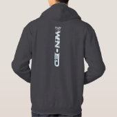 Ren als de wind. | Mannen Hoodie (Achterkant)