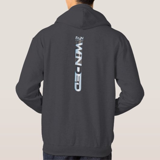 Ren als de wind. | Mannen Hoodie (Achterkant)