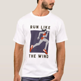 Ren als de wind t-shirt