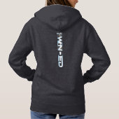 Ren als de wind. | Vrouwenhoodie Hoodie (Achterkant)