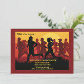 Ren als een marathonuitnodiging kaart (Staand voorkant)