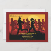 Ren als een marathonuitnodiging kaart (Voorkant)