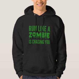 Ren Als Een Zombie Je Achterna Zit Hoodie