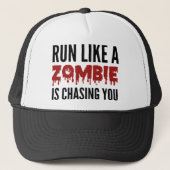 Ren als een Zombie je achtervolgt Trucker Pet (Voorkant)