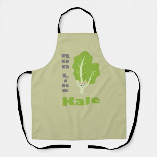 Ren als Kale! Schort (Voorkant)