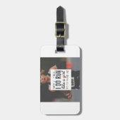 Ren als 'n meisje. bagagelabel (Voorkant verticaal)