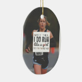 Ren als 'n meisje. keramisch ornament (Rechts)