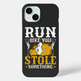 Ren als of je iets gestolen hebt Fitness Gym train iPhone 15 Case